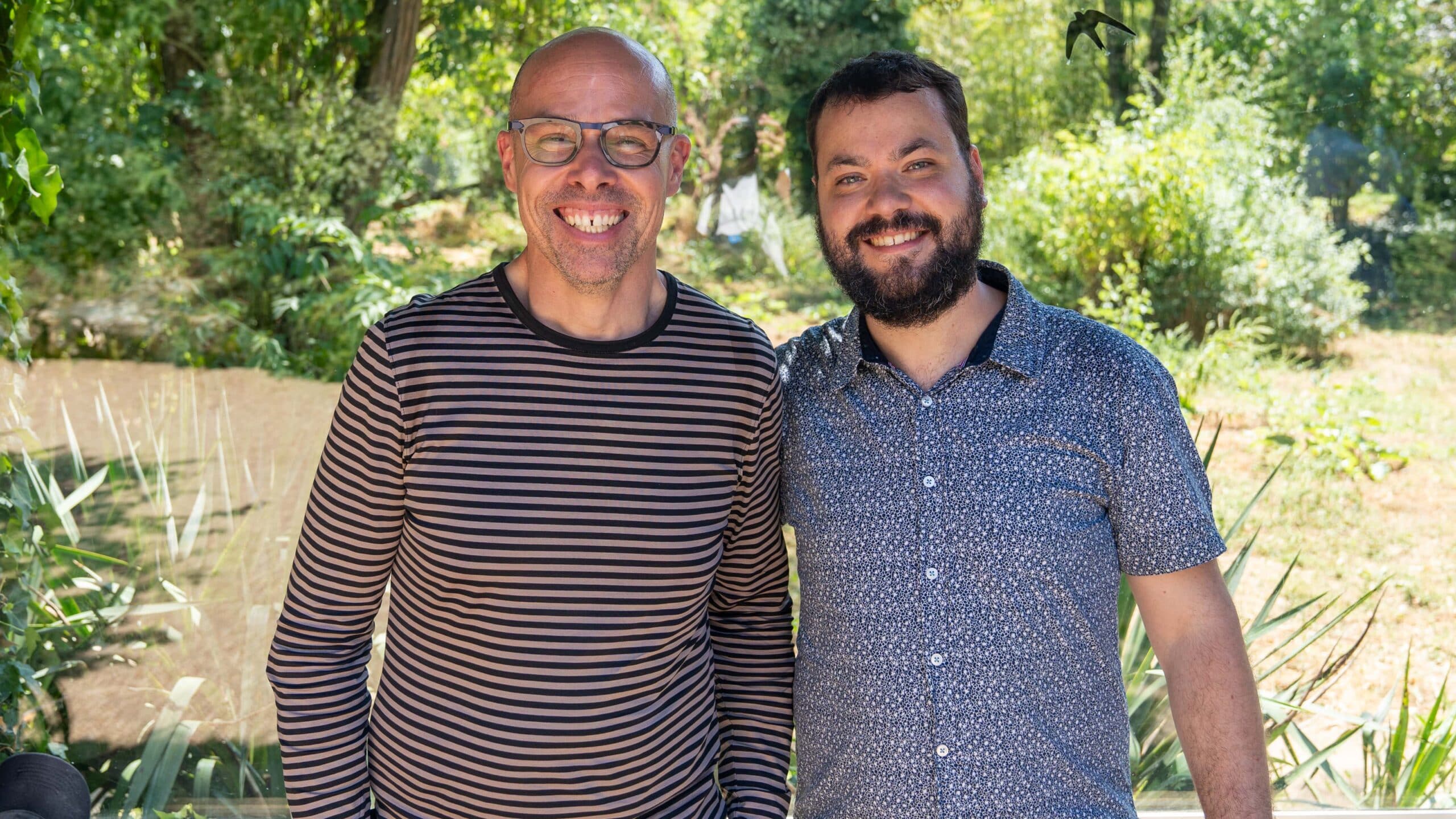 Olivier Etcheverria, à gauche, et Denali Boutain, à droite, enseignants-chercheurs INNTO Angers ayant répondu à l'appel à projet.